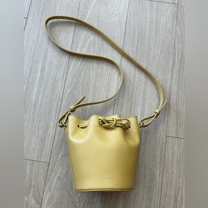 NWT Sezane FARROW MICRO BAG in Smooth Buttercup